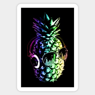 Rainbow Pineapple DJ Sticker